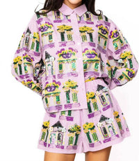 Queen Of Sparkles - Mardi Gras Porches Shorts