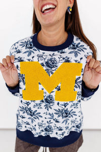 Brianna Cannon - Michigan Floral Toile Sweatshirt