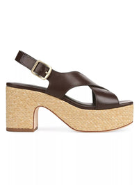 Vince - Clementina Leather Espardrille Platform Sandals