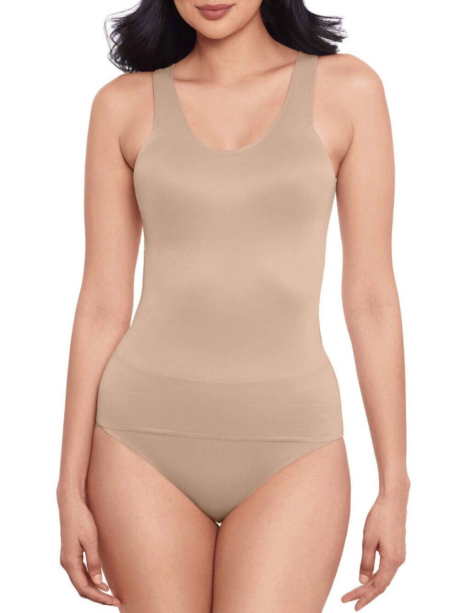 Miraclesuit Back Wrap Shaping Tank in beige - women's tank top