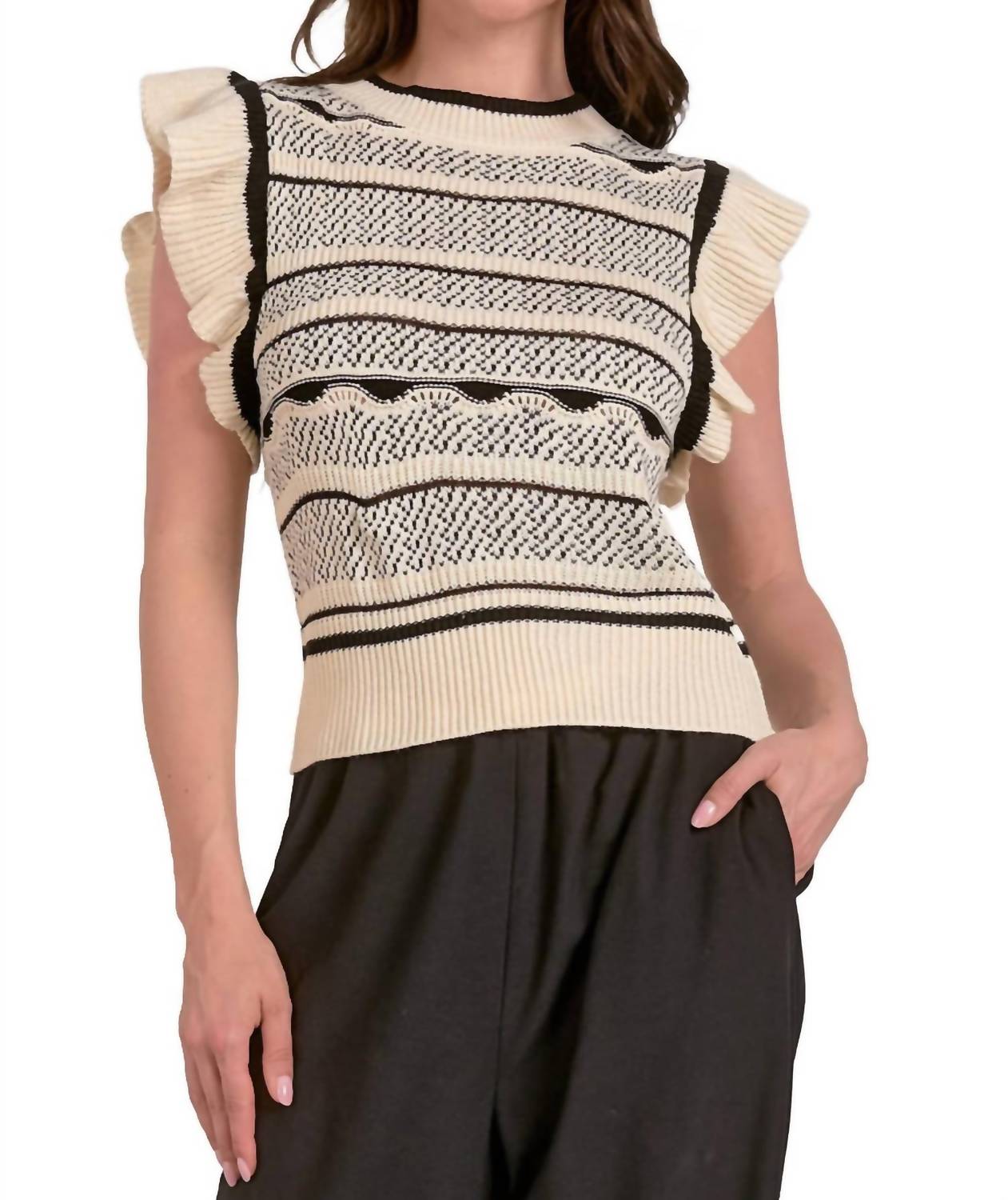 Elan - Zaza Sleeveless Sweater