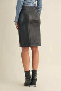 Mustard Seed - Seamed Pencil Skirt