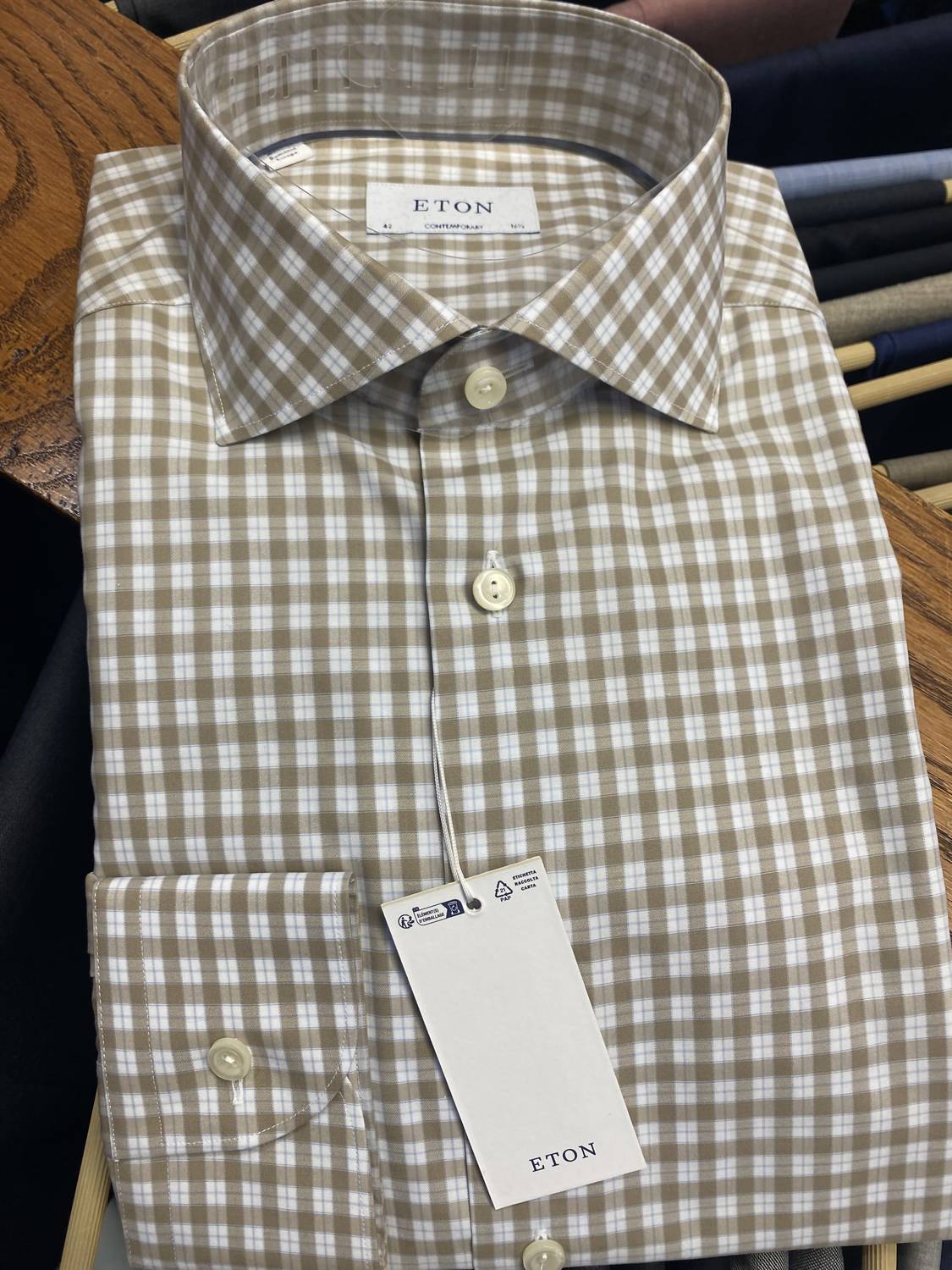 Eton - Men's Check Signature Oxford Shirt