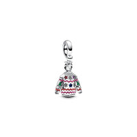 Pandora Festive Sweater Dangle Charm in silver - women's jewelry