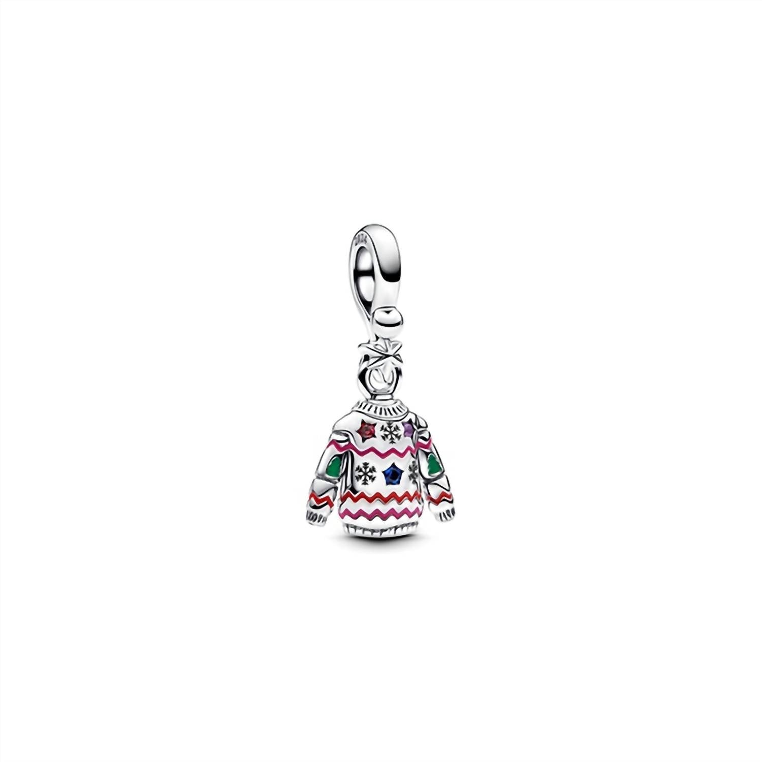 Pandora Festive Sweater Dangle Charm in silver - women's jewelry