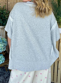 Peach Love - Americana Polka Dot Top