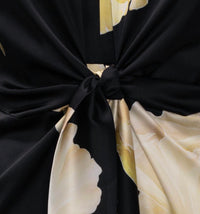 Karmamia FAYE MINI DRESS in gold maxi flower - women's dress - view 5