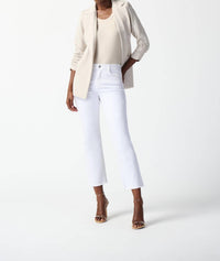 Joseph Ribkoff - Denim Frayed Hem Straight Jeans