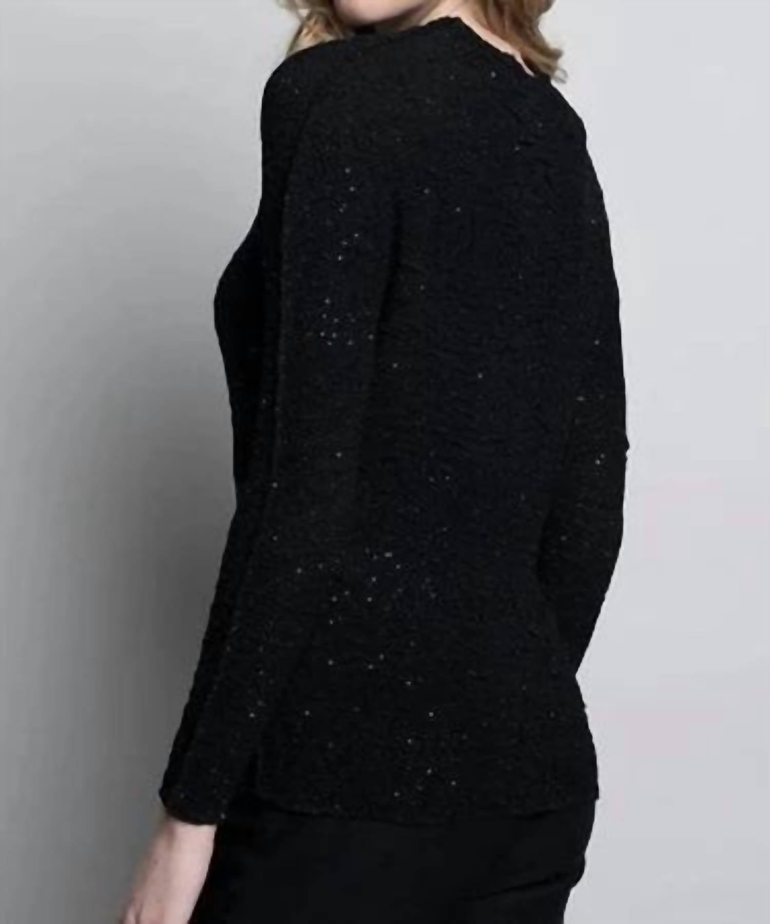 Picadilly - Women's Crinkle Glitter Top