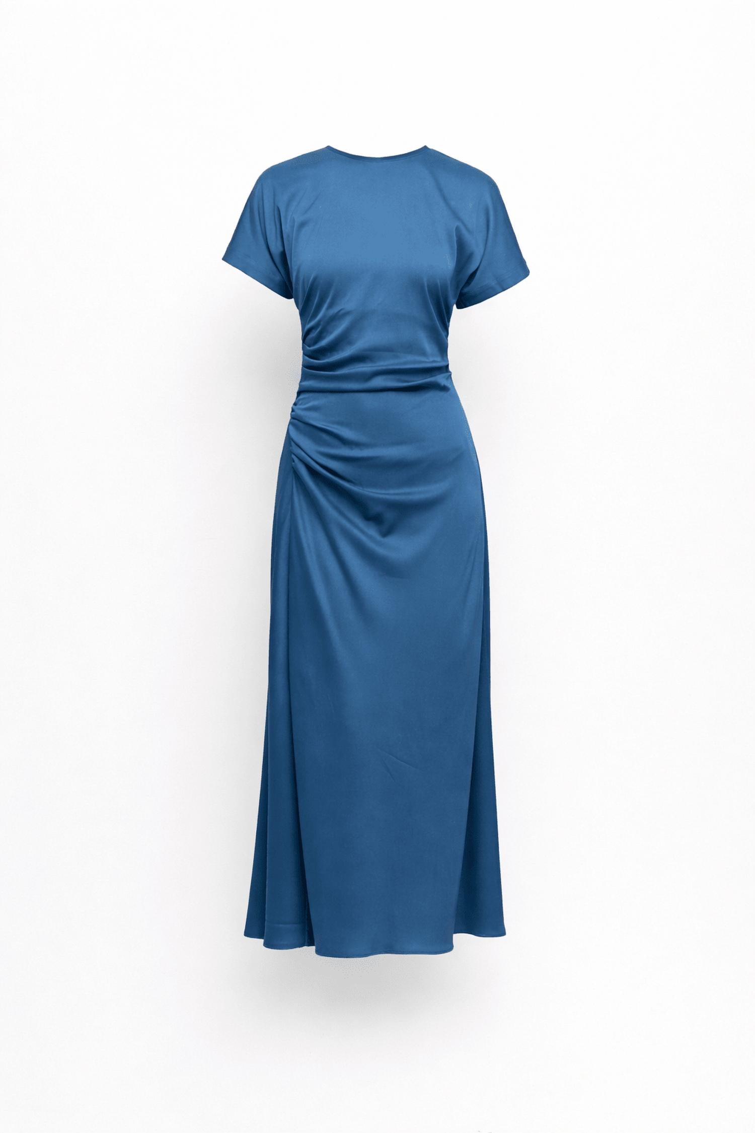 Simkhai - Marabella Short Sleeve Draped Midi Dress