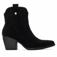 Refresh - Women's Suede Italian Western Ankle Booties