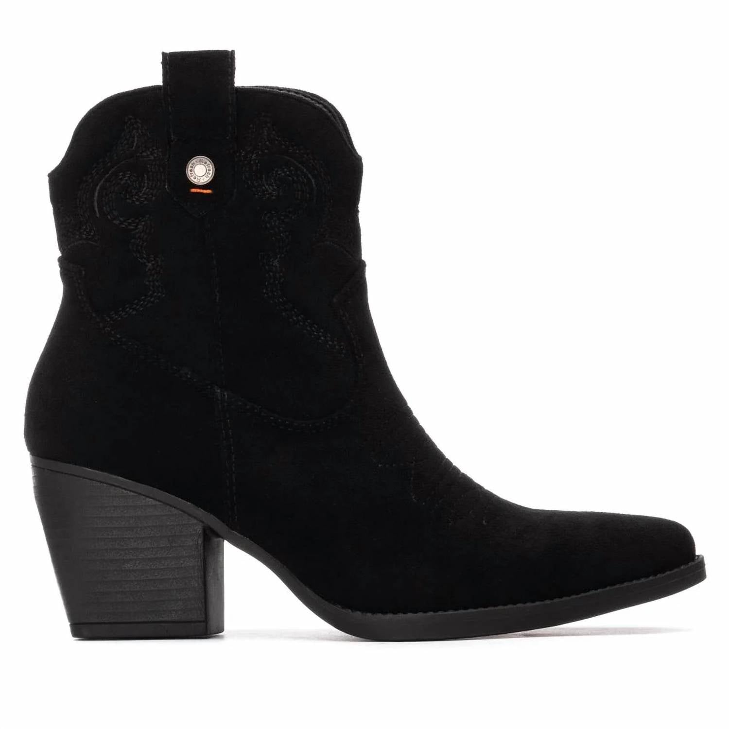 Refresh - Women's Suede Italian Western Ankle Booties