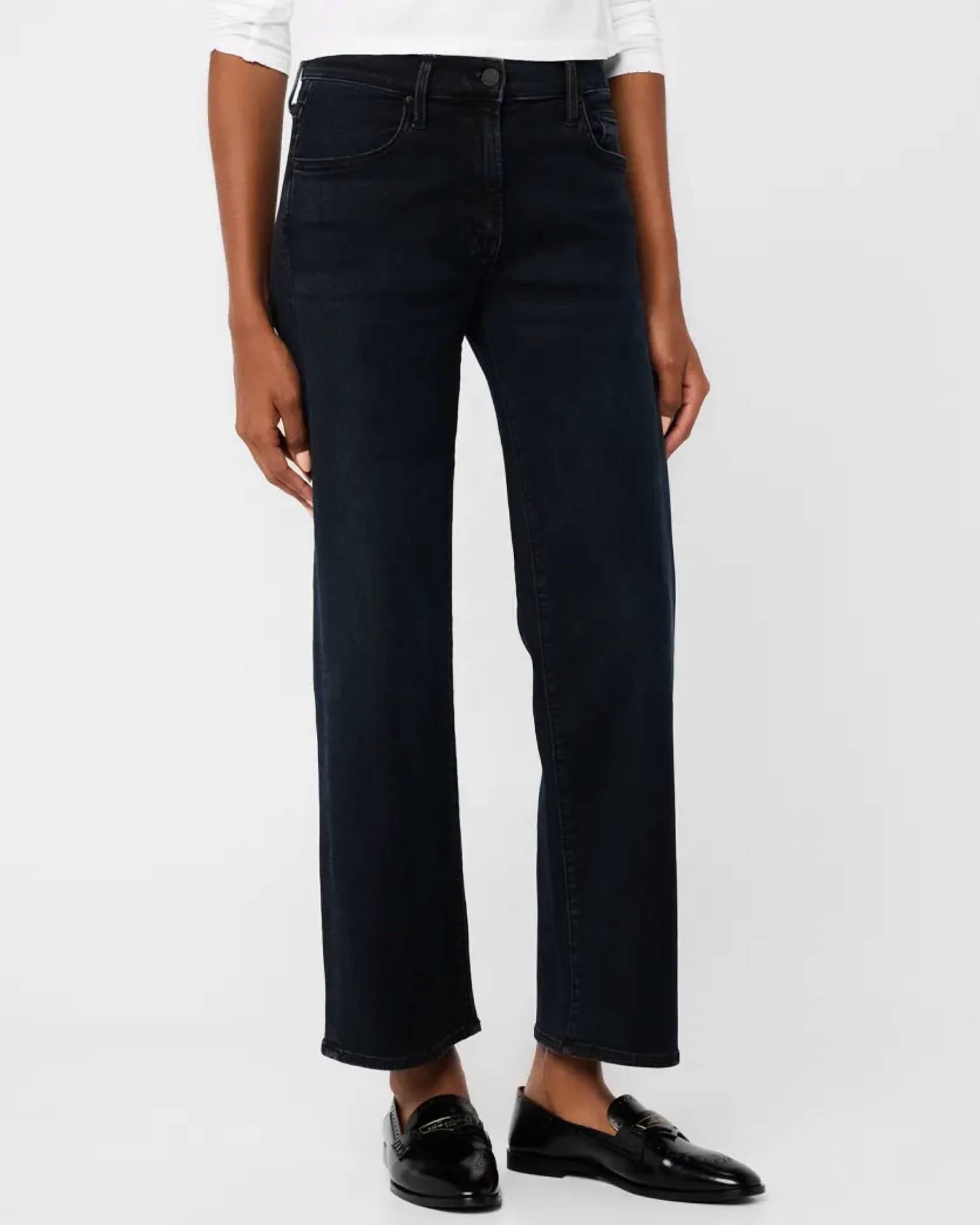 Mother Mid Rise Rambler Zip Ankle Jeans in night in venice - women's jeans - view 4