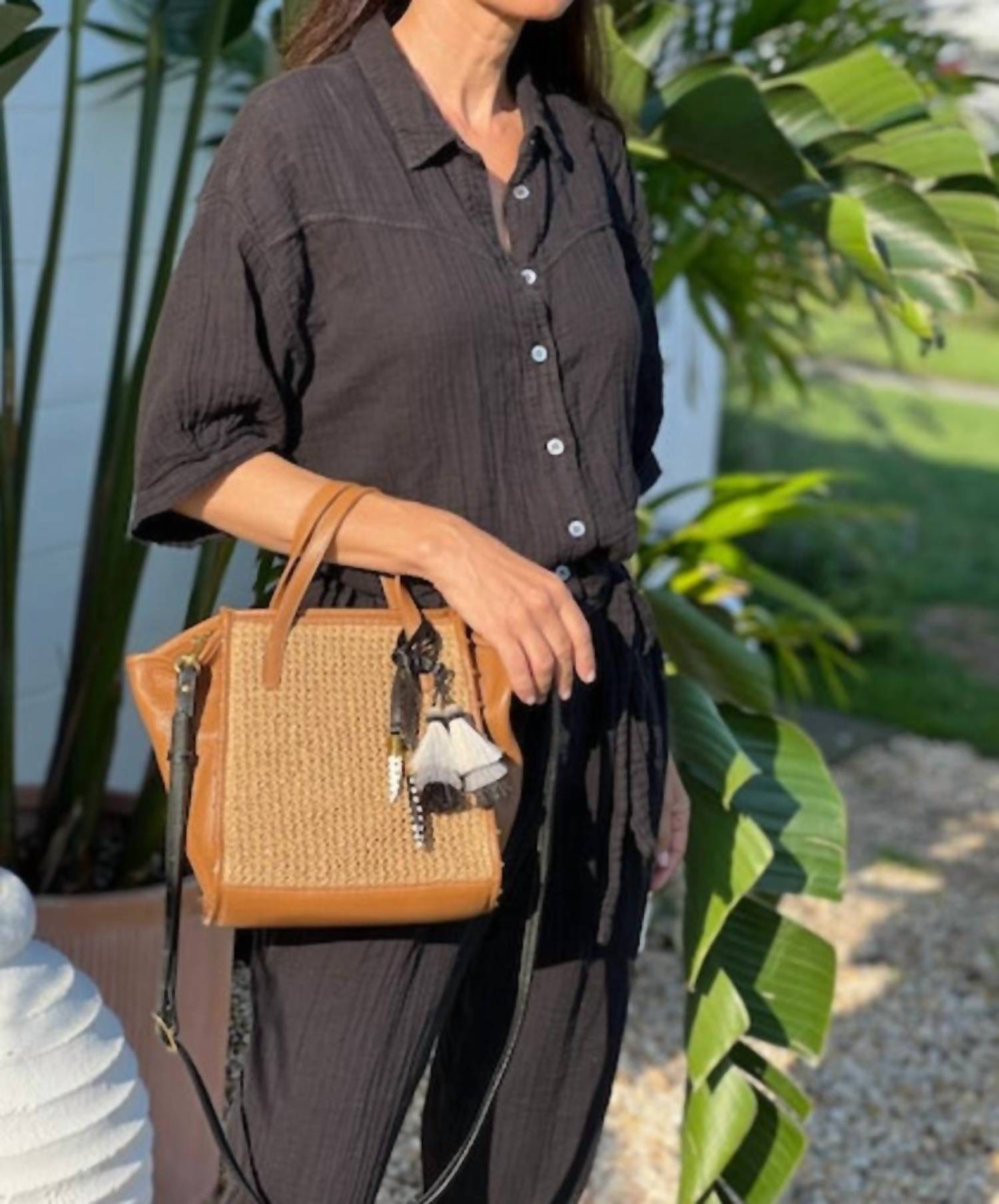 Kempton & Co. - Women's Raffia Mini Tote