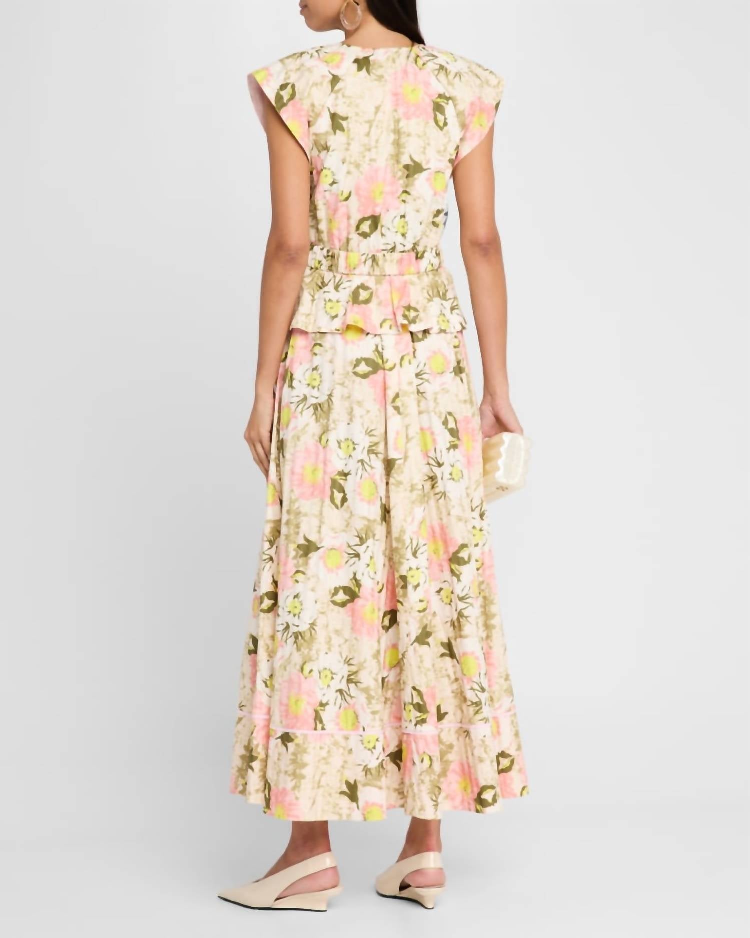 Derek Lam 10 Crosby - Victoria Belted V-neck Maxi Dress
