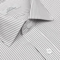 Cooper & Stewart - Men’s Franklin Satin Stripe Cotton Dress Shirt