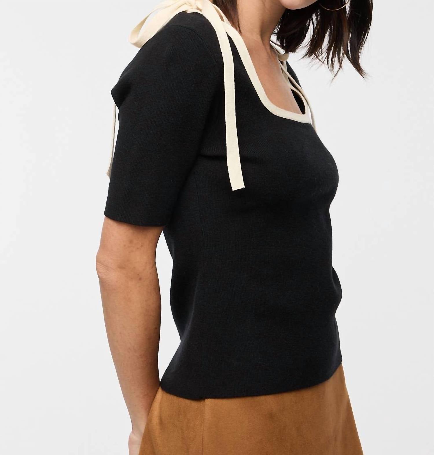 WISHLIST Lovesick Tee in black - women's blouse - detail view