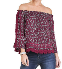 Umgee - Off The Shoulder Floral Top