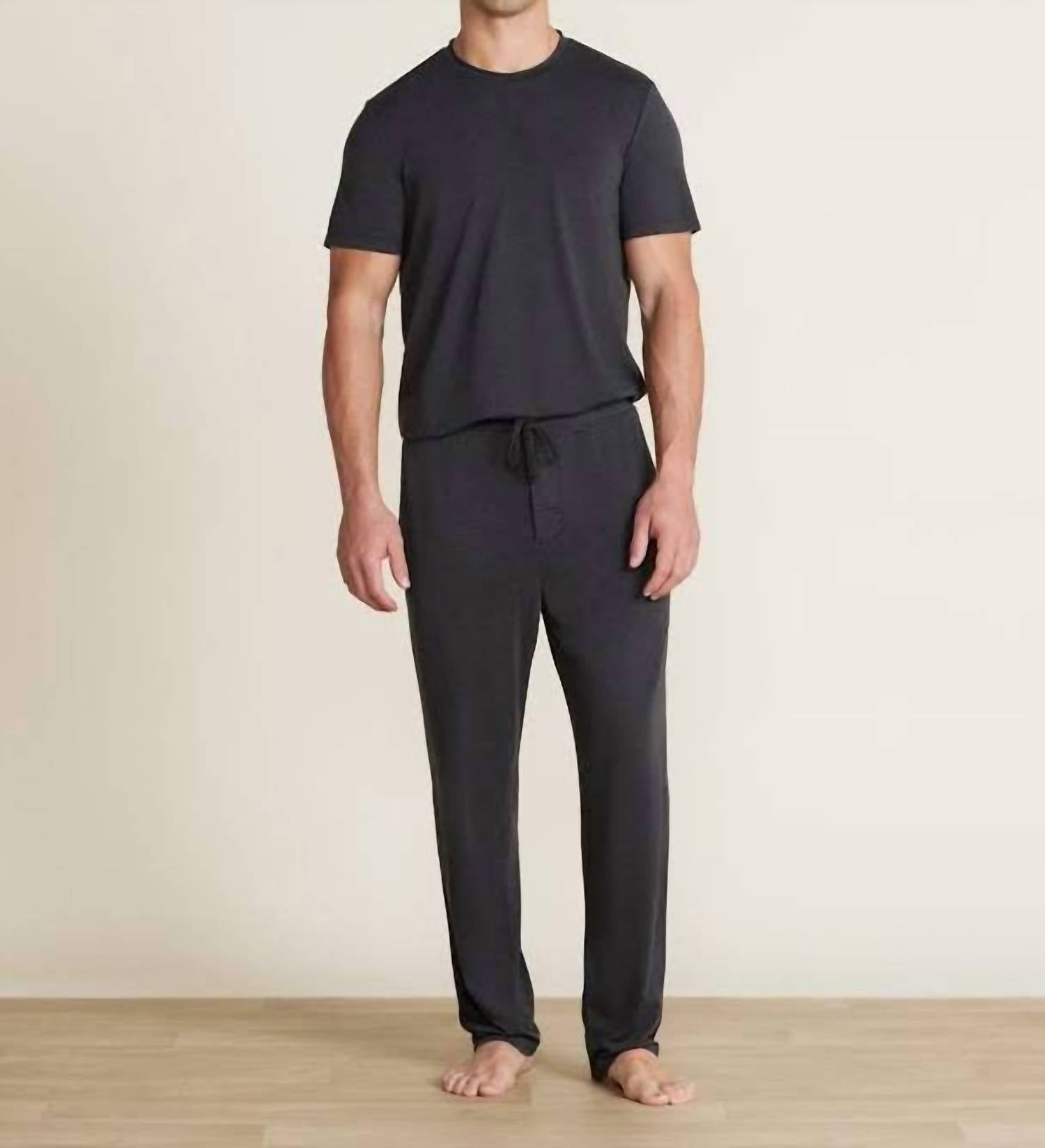 BAREFOOT DREAMS MEN'S HEATHERED PANT in carbon - men's pants