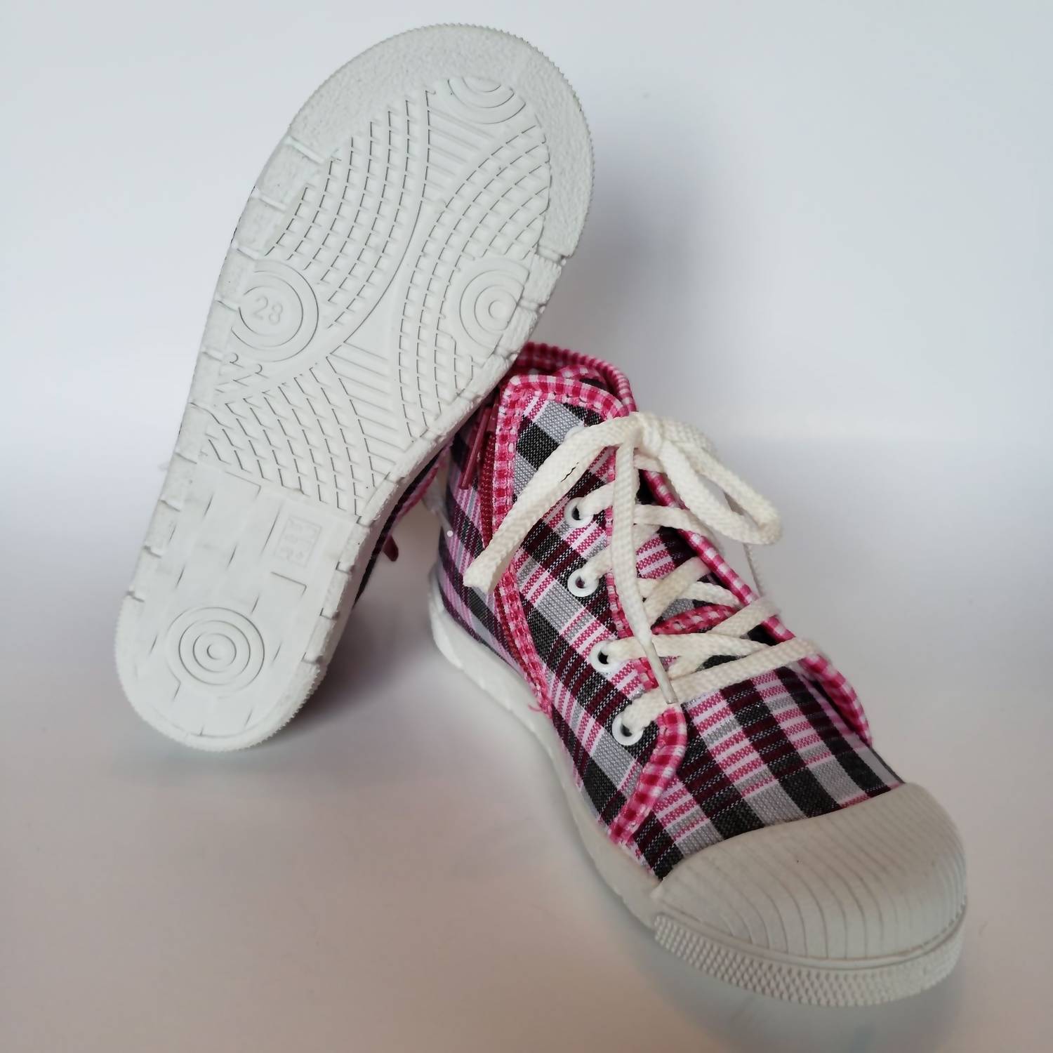 Renbut Shoes - Kid's Cap-toe Hi-top Canvas Zipper Sneaker