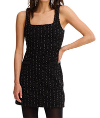 ALLISON NEW YORK BEADED EMERY DRESS in black - women's dress - alternate view