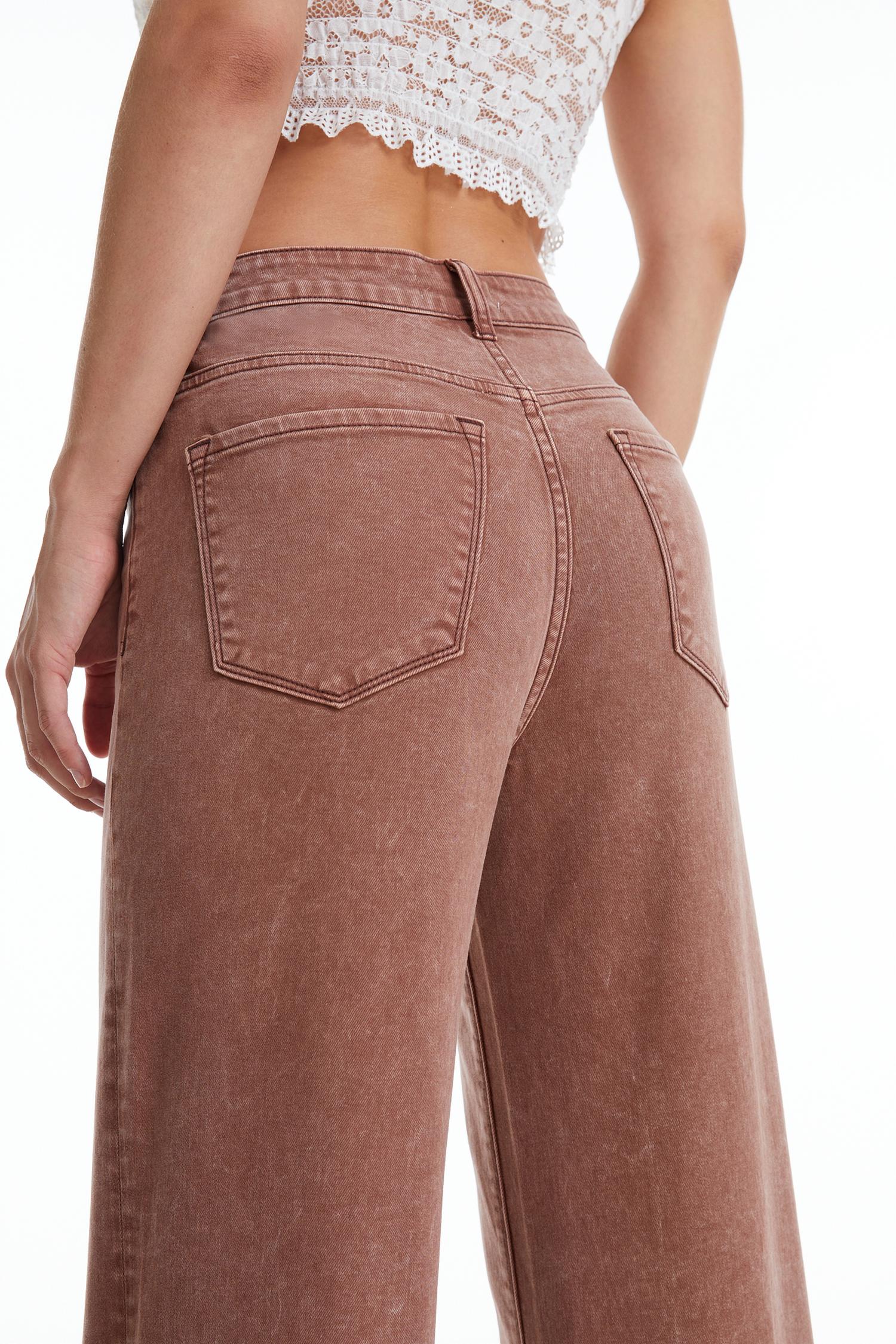Bayeas - Jordan High Rise Wide Leg Denim Jeans