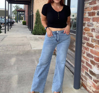Risen - Karsyn High Rise Wide-leg Hem Jeans