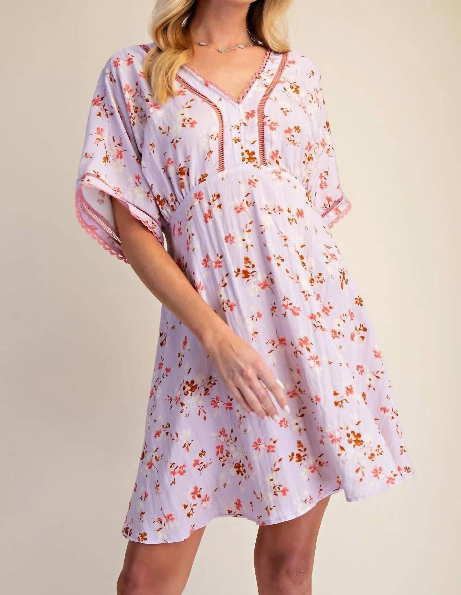 Easel - Gracelyn Flower Dress