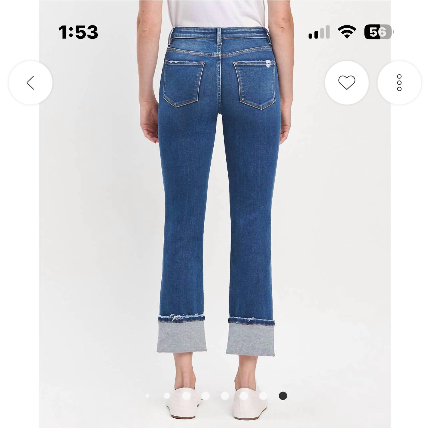 Vanilla Monkey - Vervet High Rise Cuffed Slim Straight Jeans