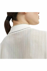 Brunello Cucinelli - Cotton Organza Pinstripe Bomber Jacket