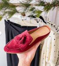 Mi.iM Women's Berlin Mule in wine - women's shoe - detail view