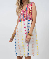 Ivy Jane - Sleeveless Embroidered Dress