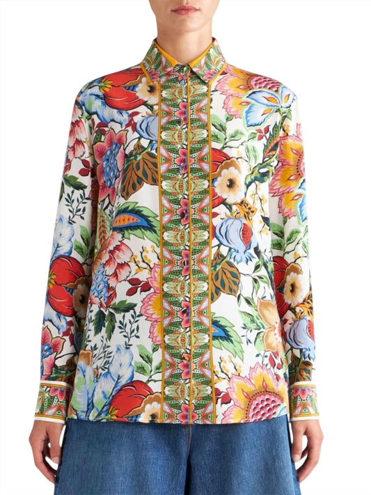 Etro - Crepe De Chine Floral Shirt