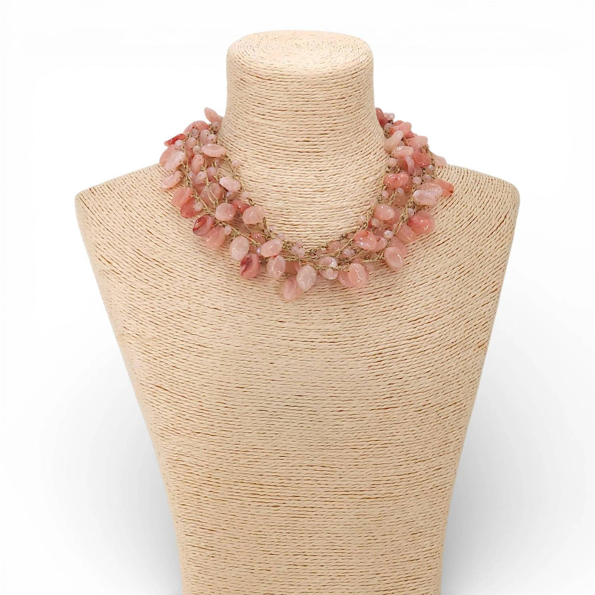 Bijoux Envie - Women's Beaded Collar Necklace