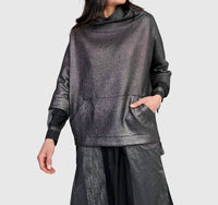 ALEMBIKA Roxy Pullover Top in silver - women's blouse - view 6