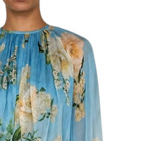 Hemant & Nandita - Viscose Flat Chiffon Crop Top