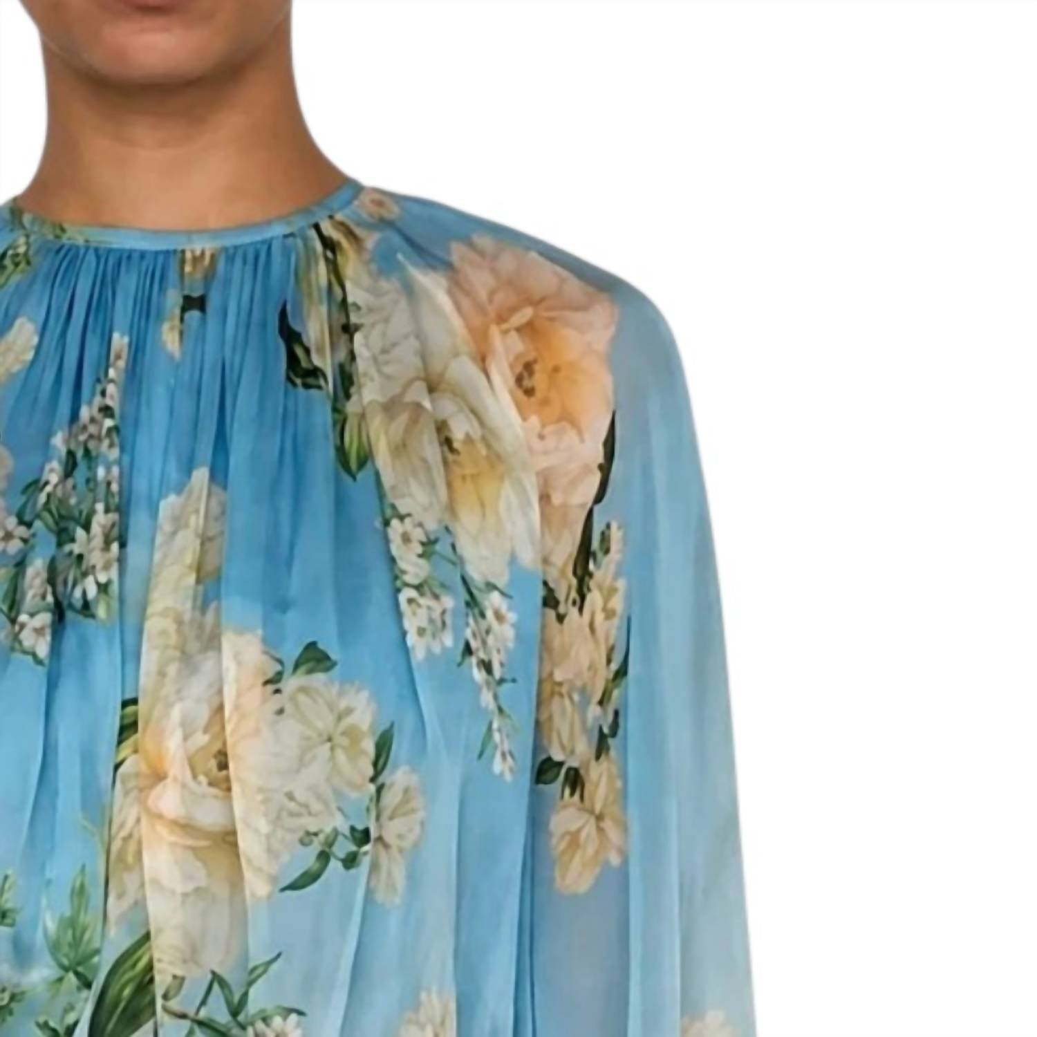 Hemant & Nandita - Viscose Flat Chiffon Crop Top
