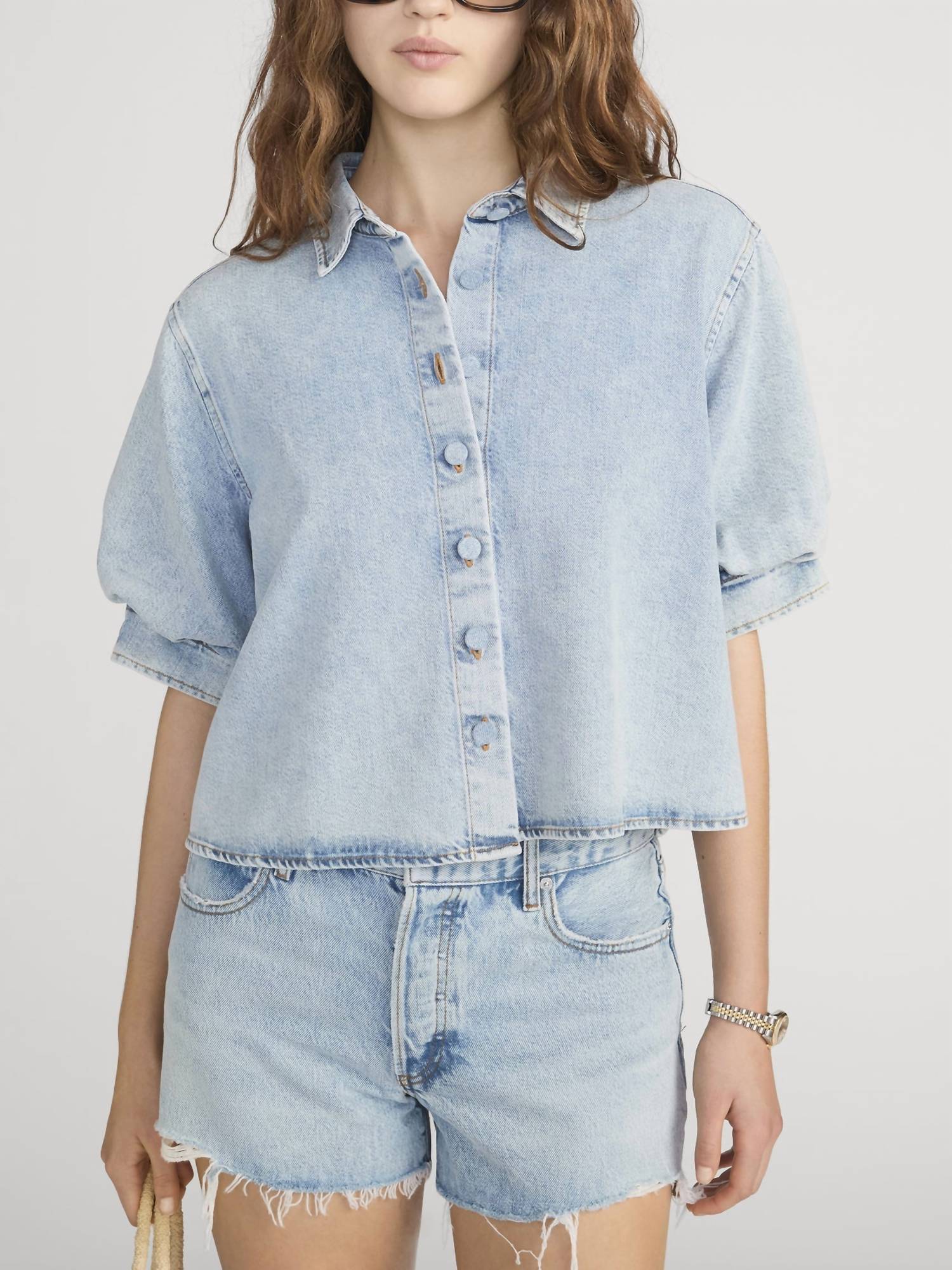 Frame - Billow Sleeve Denim Shirt