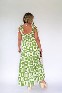 Karlie - Tie Shoulder Maxi Dress