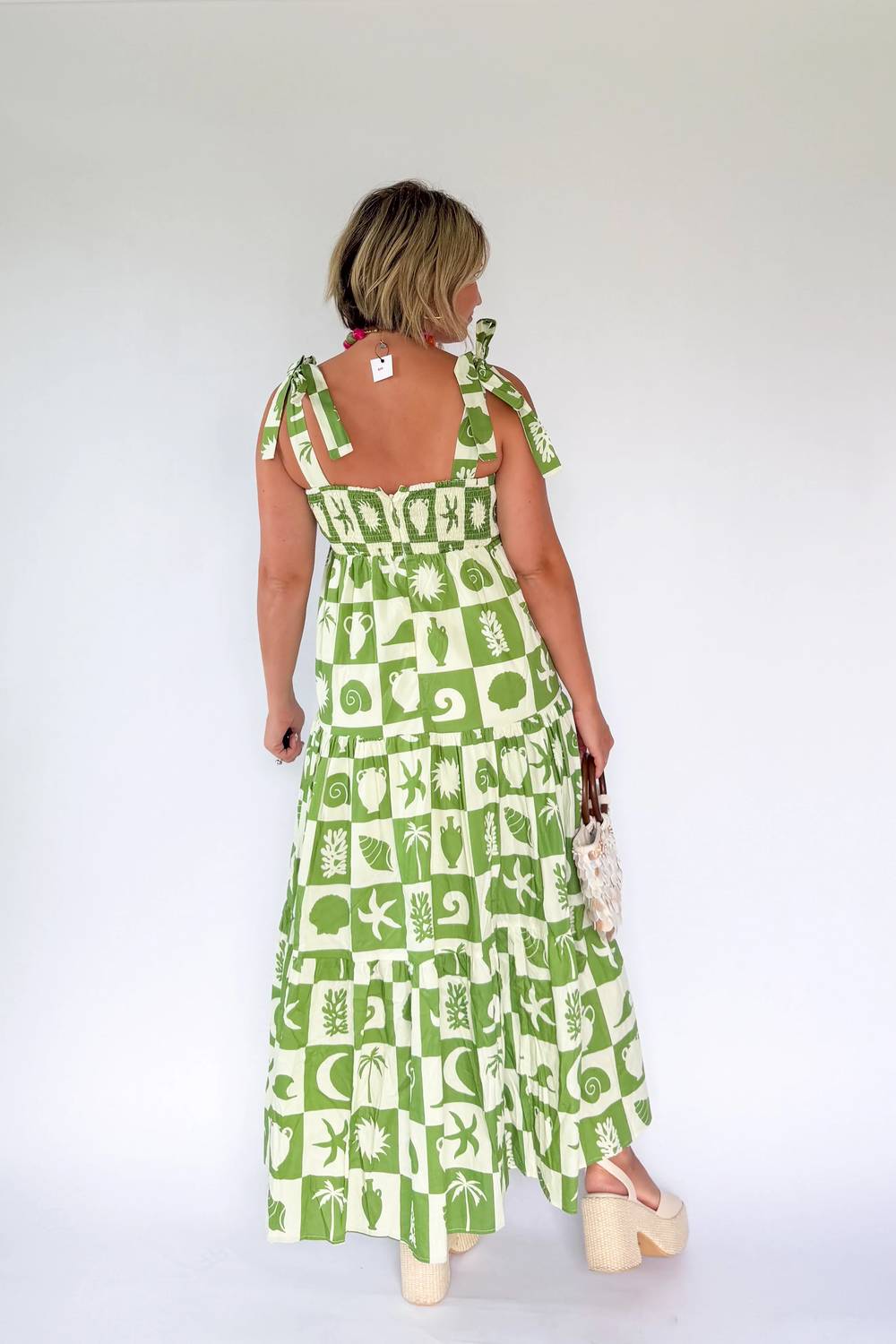 Karlie - Tie Shoulder Maxi Dress
