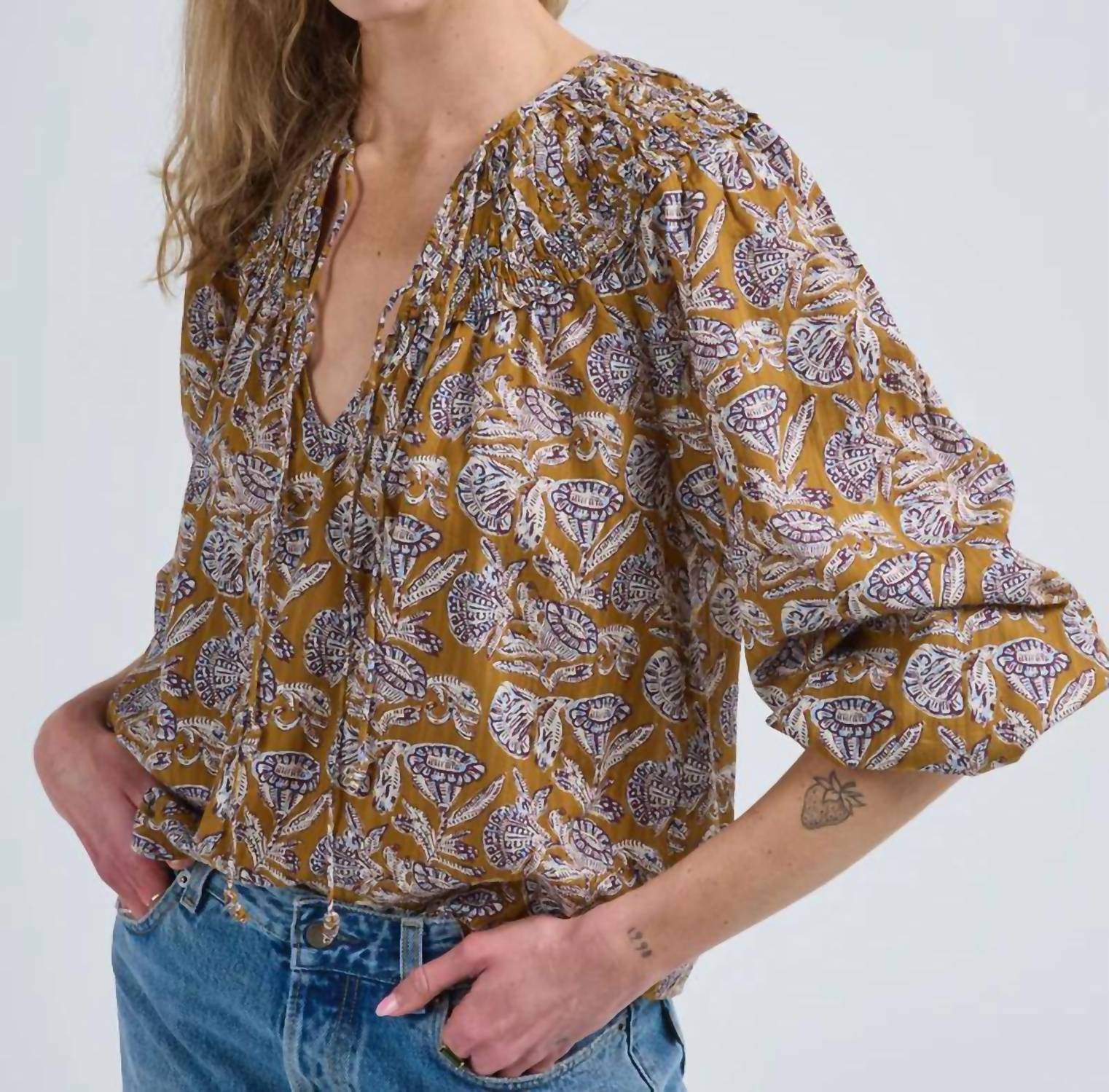 Ulla Johnson - Florelle Open Neck Blouse