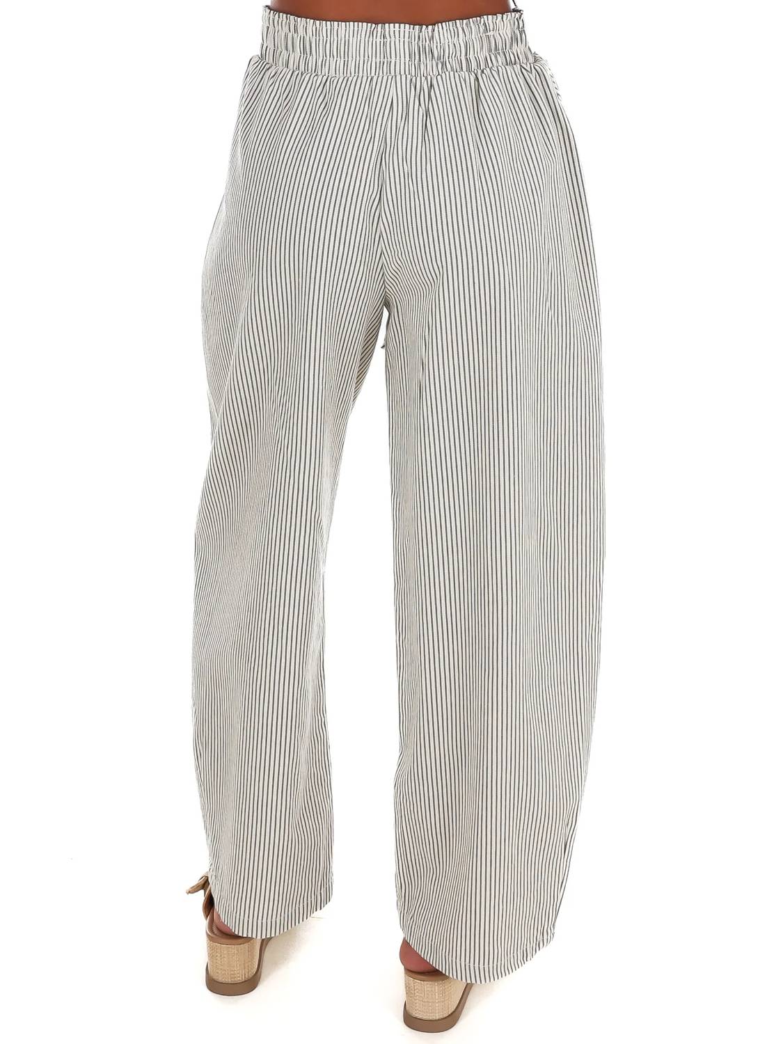 Blu Pepper - Women's Local Love Baggy Stripe Pants