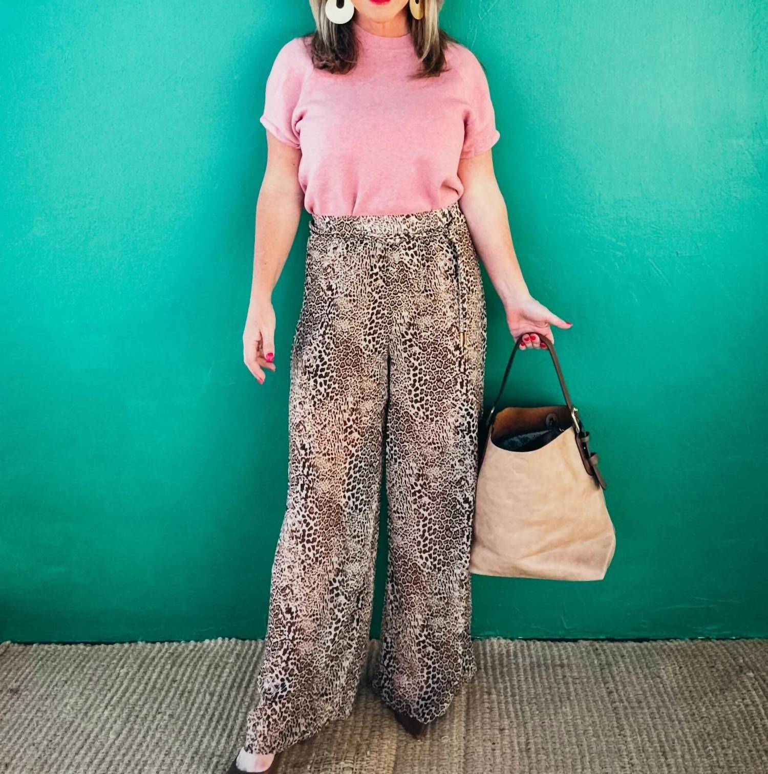 Dress Forum - Ashley Looped Belt Wide Leg Pants