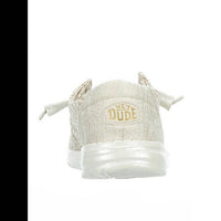 HEY DUDE Women's Wendy Woven Shoes in cream - women's flats - alternate view