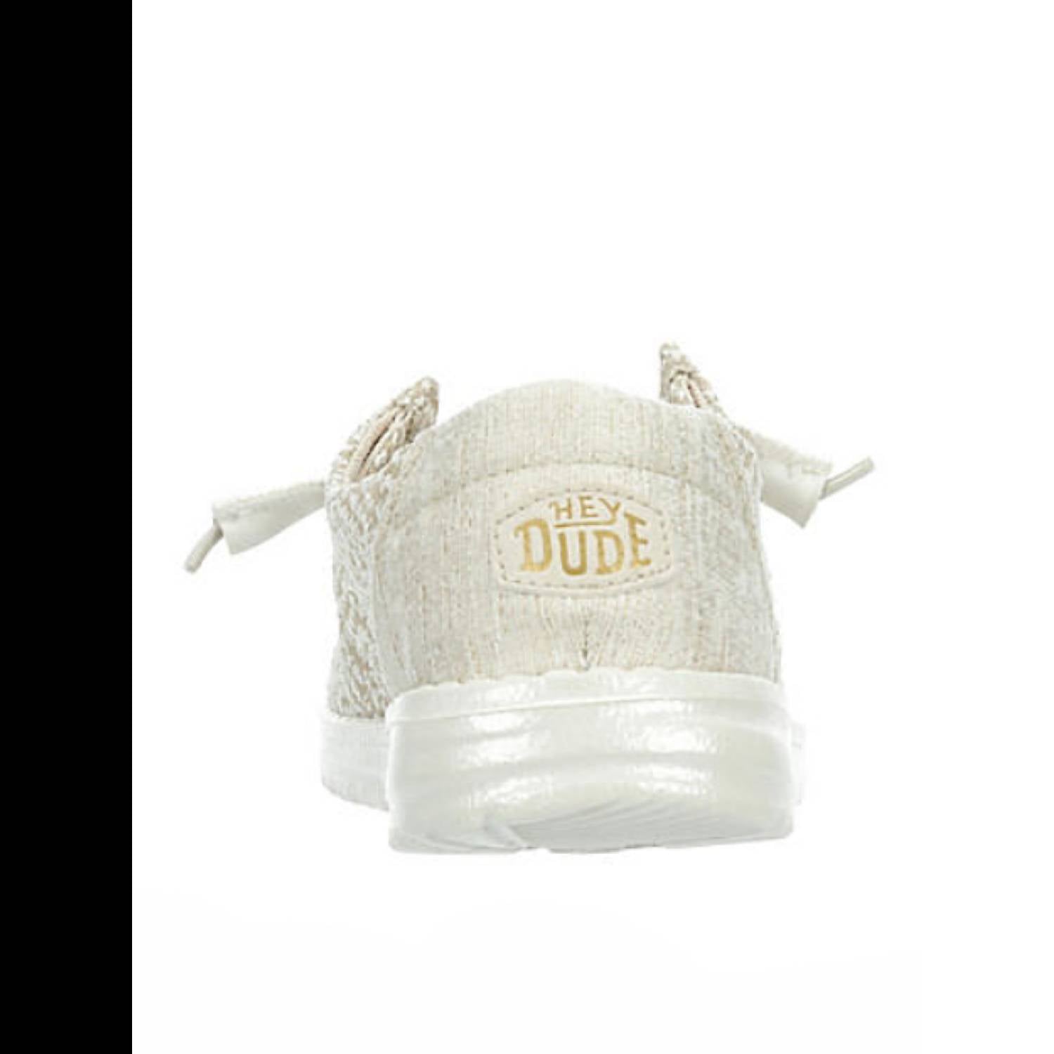 HEY DUDE Women's Wendy Woven Shoes in cream - women's flats - alternate view