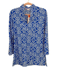 Jude Connally - Women Chris Sunburst Tile Cobalt Tunic