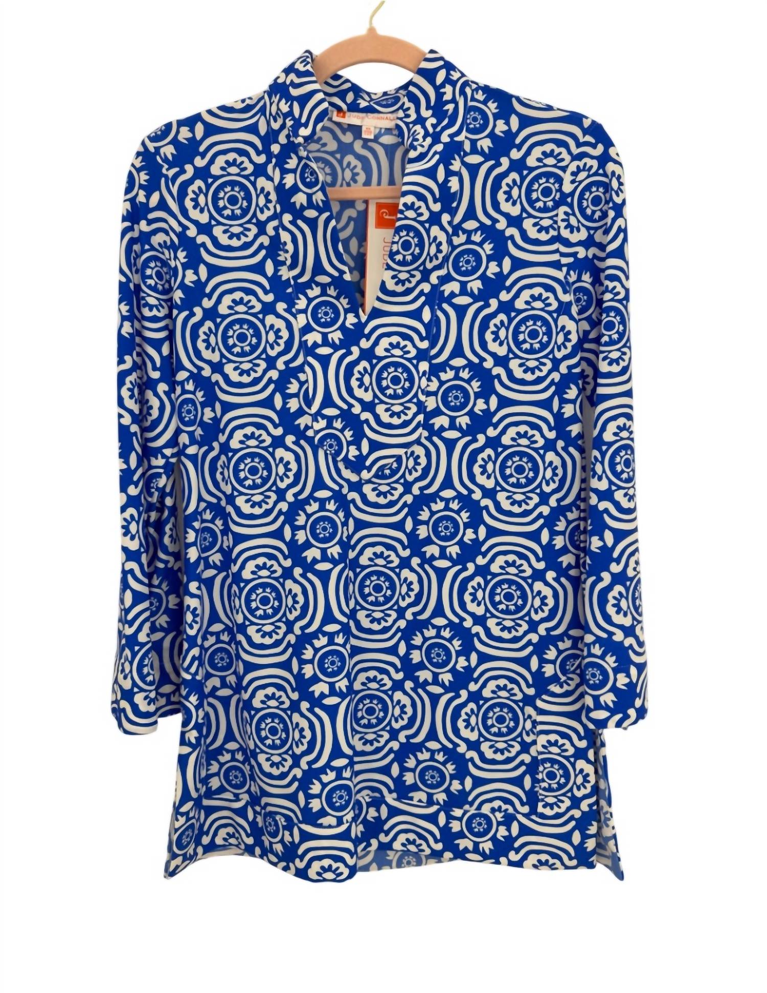 Jude Connally - Women Chris Sunburst Tile Cobalt Tunic