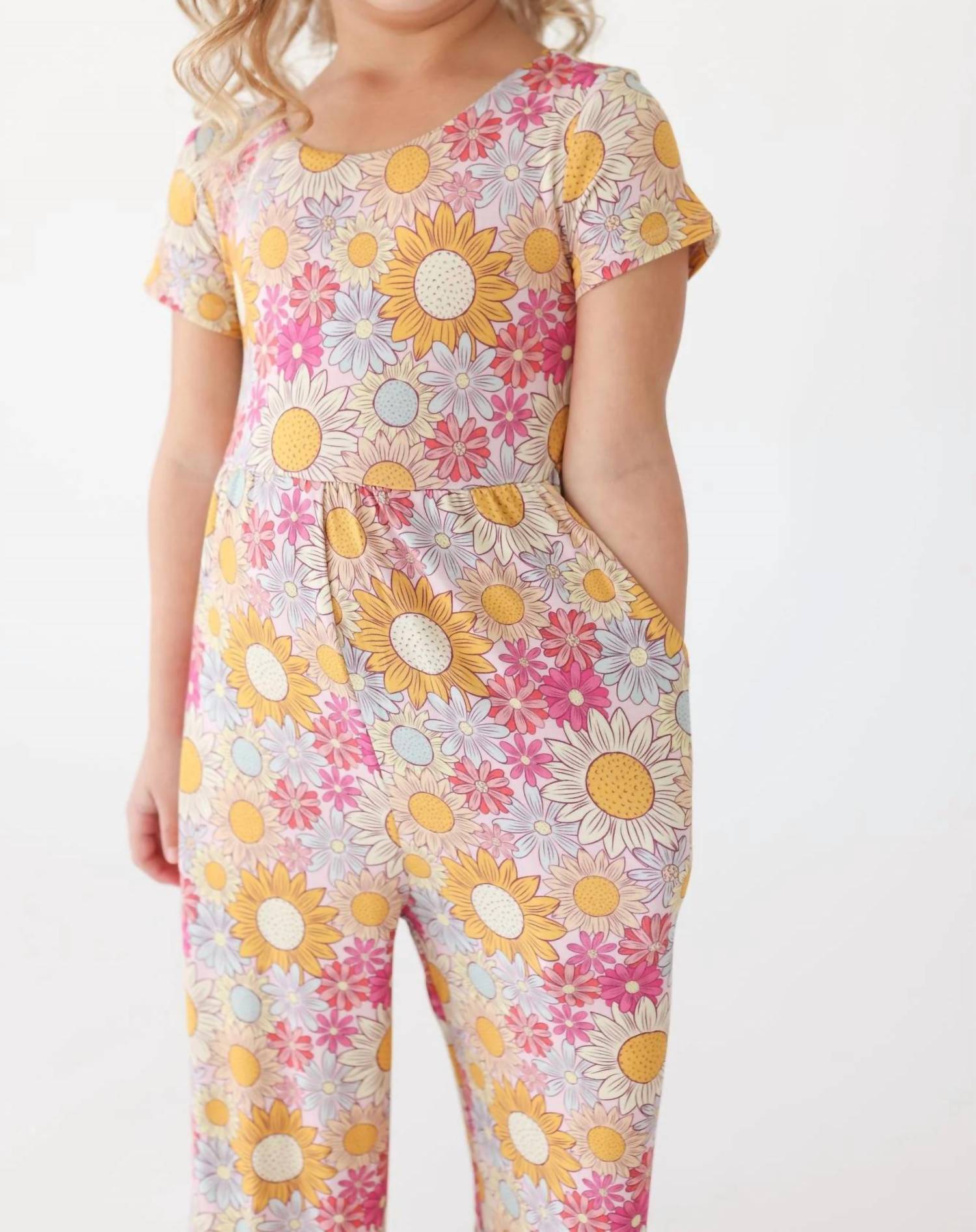 Posh Peanut - Girls Scoop Back Jumpsuit