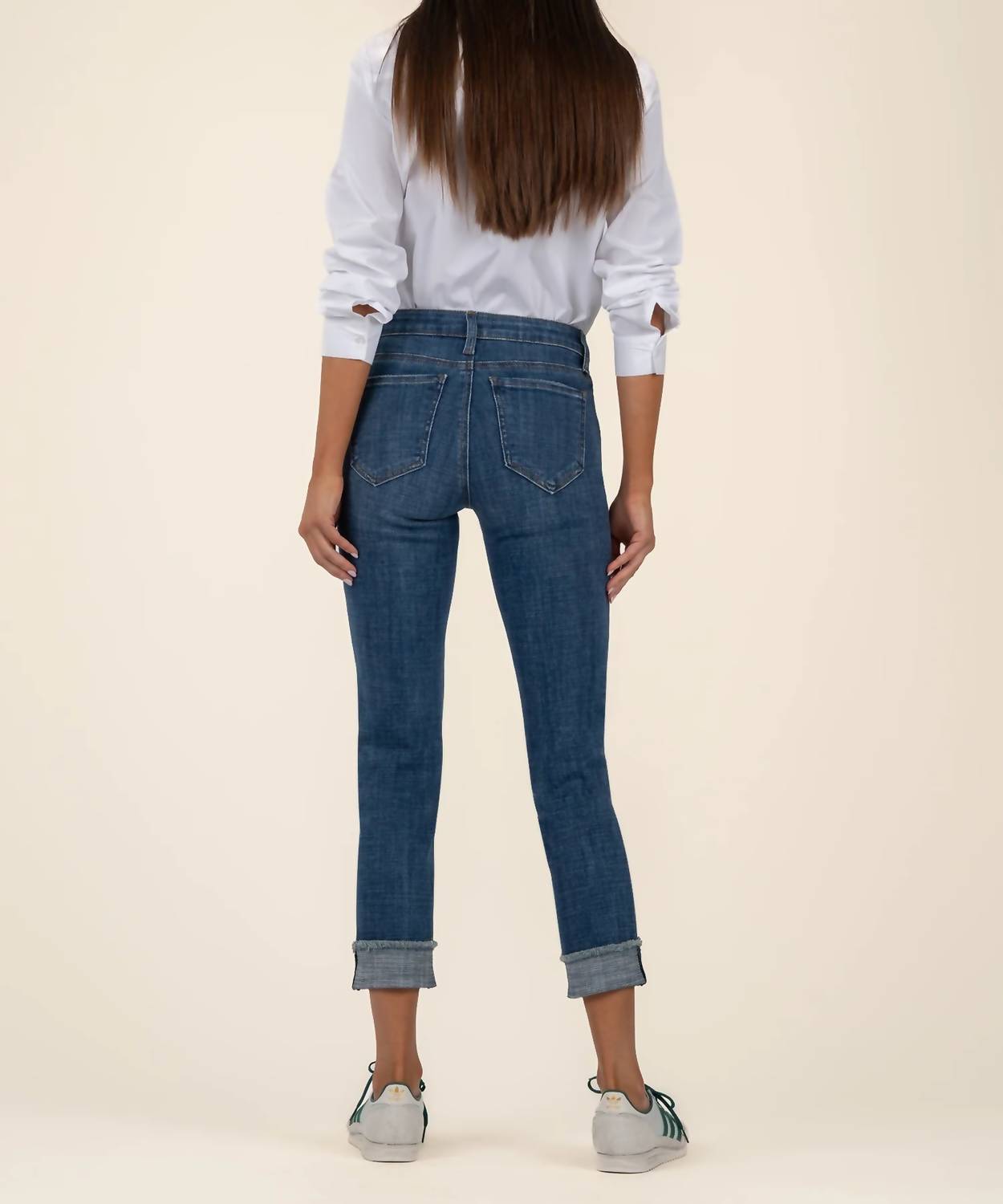 Kut From The Kloth - Amy Mid Rise Crop Straight Leg Jeans