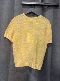 CLOSED Women's Crew Striped Top in mango - women's t-shirt - alternate view